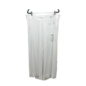 Soft Surroundings Wide Leg Lounge Pants Sz Large Drawstring Yoga Athleisure Gym